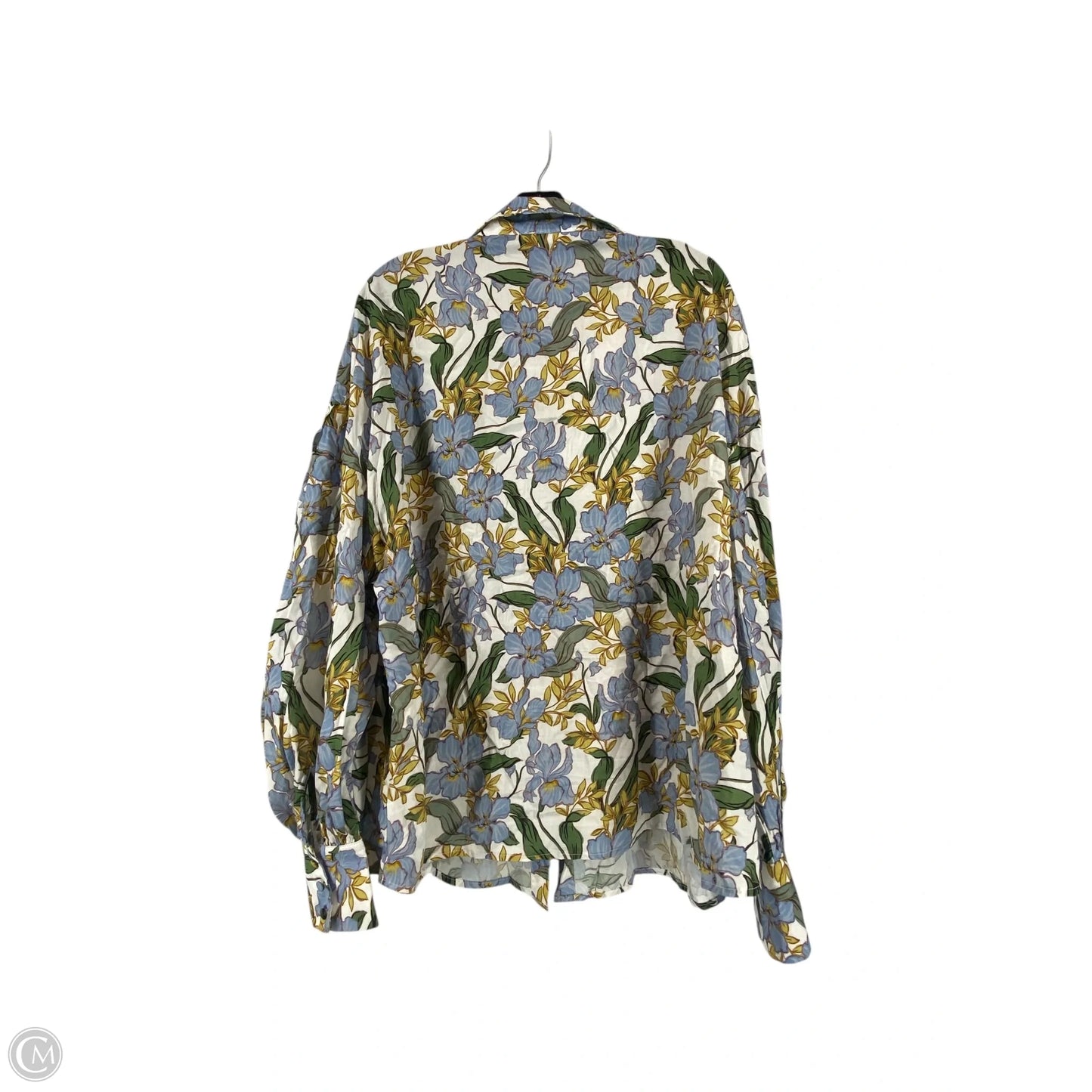 Top Long Sleeve By Clothes Mentor In Floral Print, Size: 14