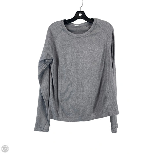 Athletic Top Long Sleeve Crewneck By Joy Lab In Grey, Size: Xl