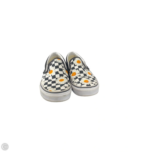 Shoes Flats By Vans In Checkered Pattern, Size: 5.5