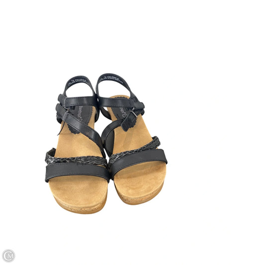 Sandals Heels Wedge By Bare Traps In Black, Size: 7