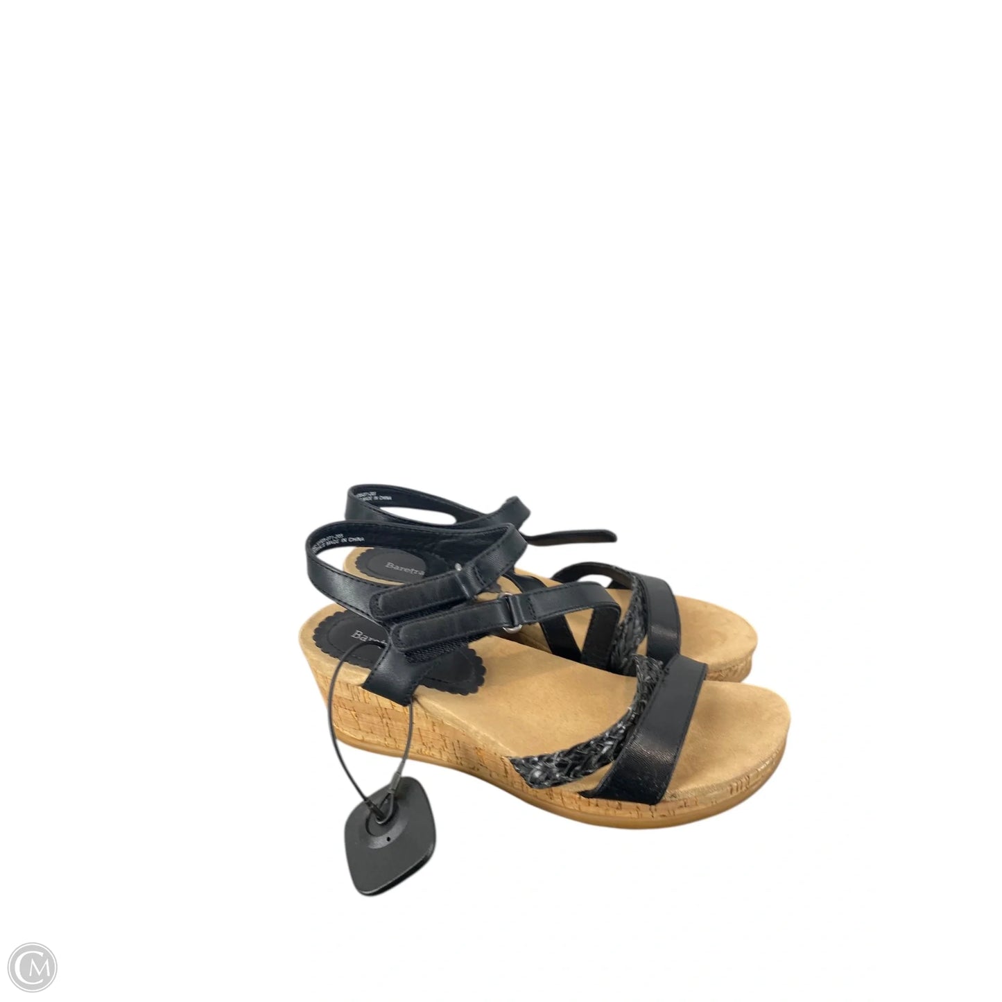 Sandals Heels Wedge By Bare Traps In Black, Size: 7