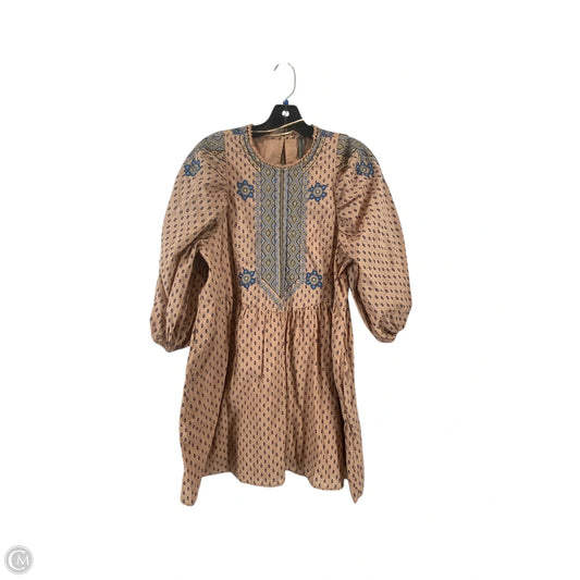 Dress Casual Short By Anthropologie In Peach, Size: S