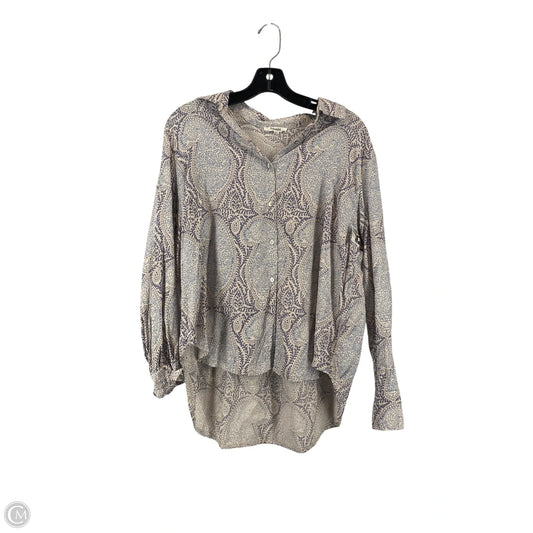 Top Long Sleeve By Splendid In Blue & Cream, Size: Xs