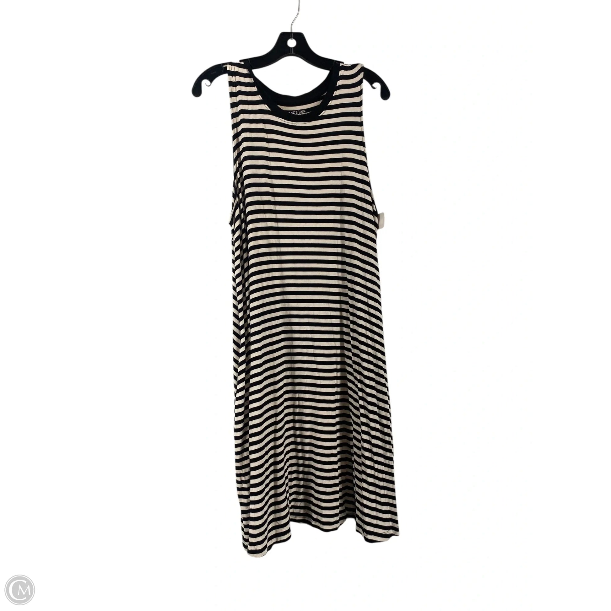time and tru maxi dress Time and Tru Maxi Dress Women's SIZE M Brown Tiered Woven Stripe --R5--