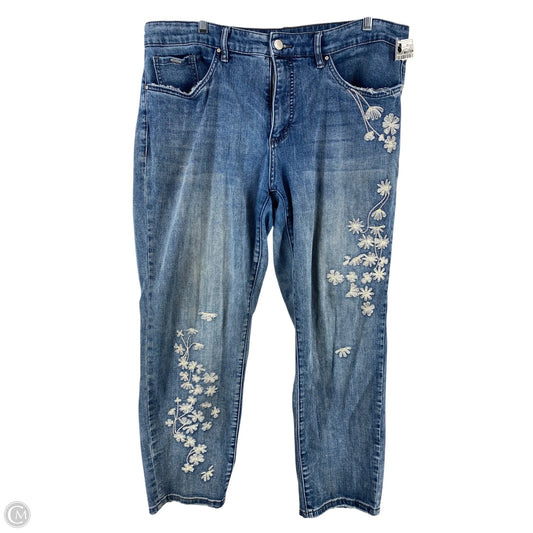 Jeans Straight By French Dressing In Blue Denim, Size: 18