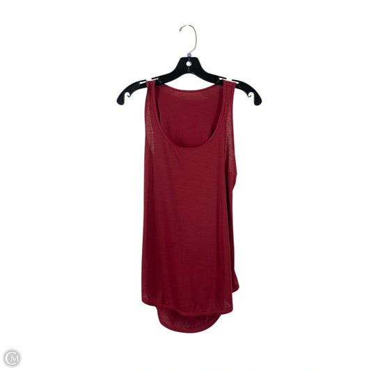 Athletic Tank Top By Lululemon In Red, Size: M