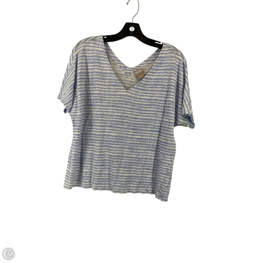 Top Short Sleeve By Chicos In Blue, Size: 2