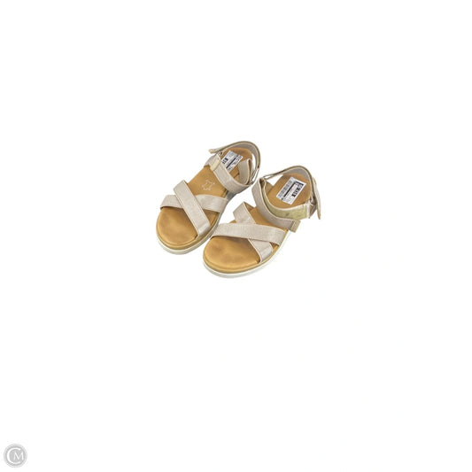 Sandals Heels Wedge By Cme In Gold, Size: 8.5