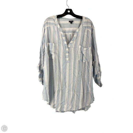 Top 3/4 Sleeve By Torrid In Striped Pattern, Size: 4x