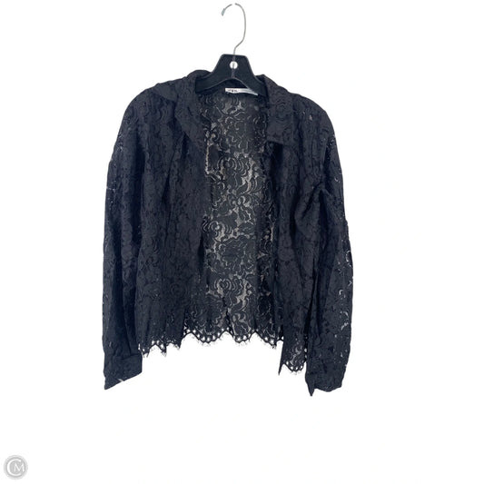 Top Long Sleeve By Zara In Black, Size: M