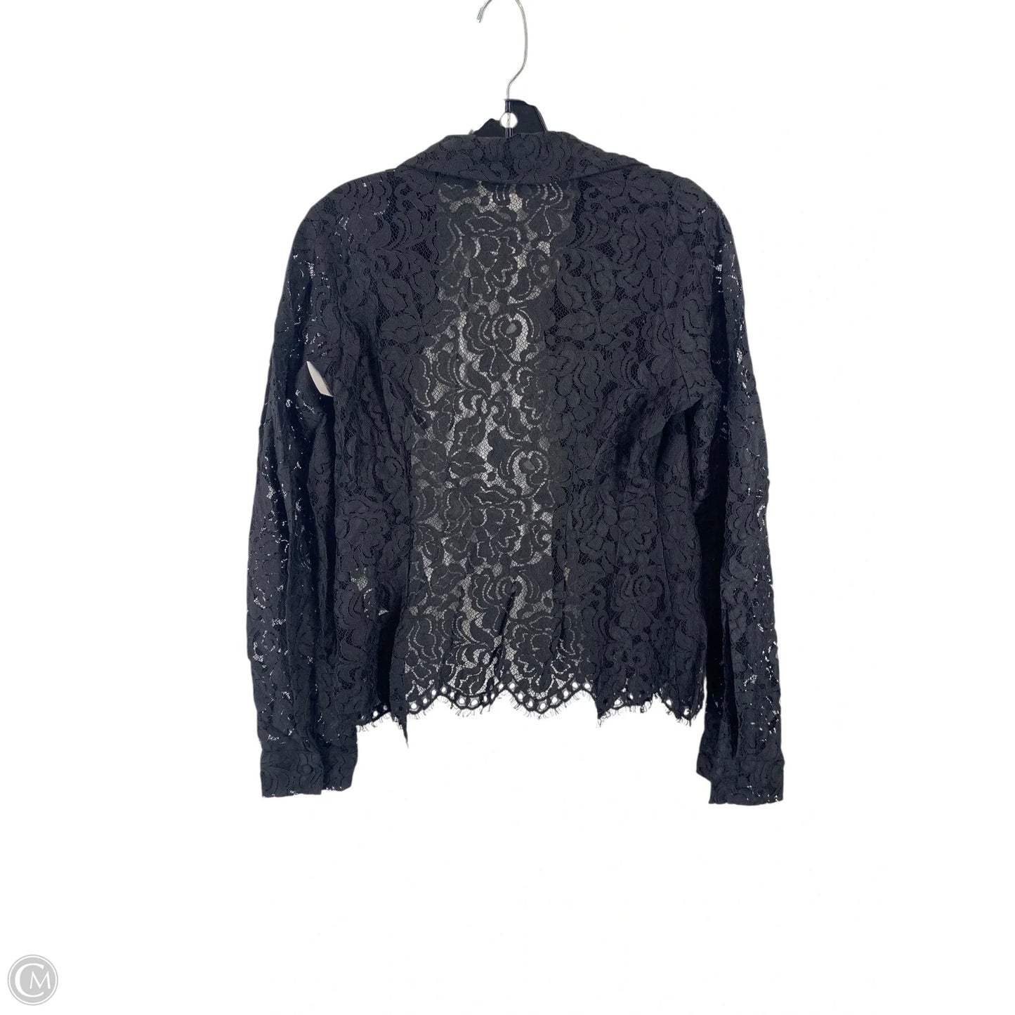 Top Long Sleeve By Zara In Black, Size: M