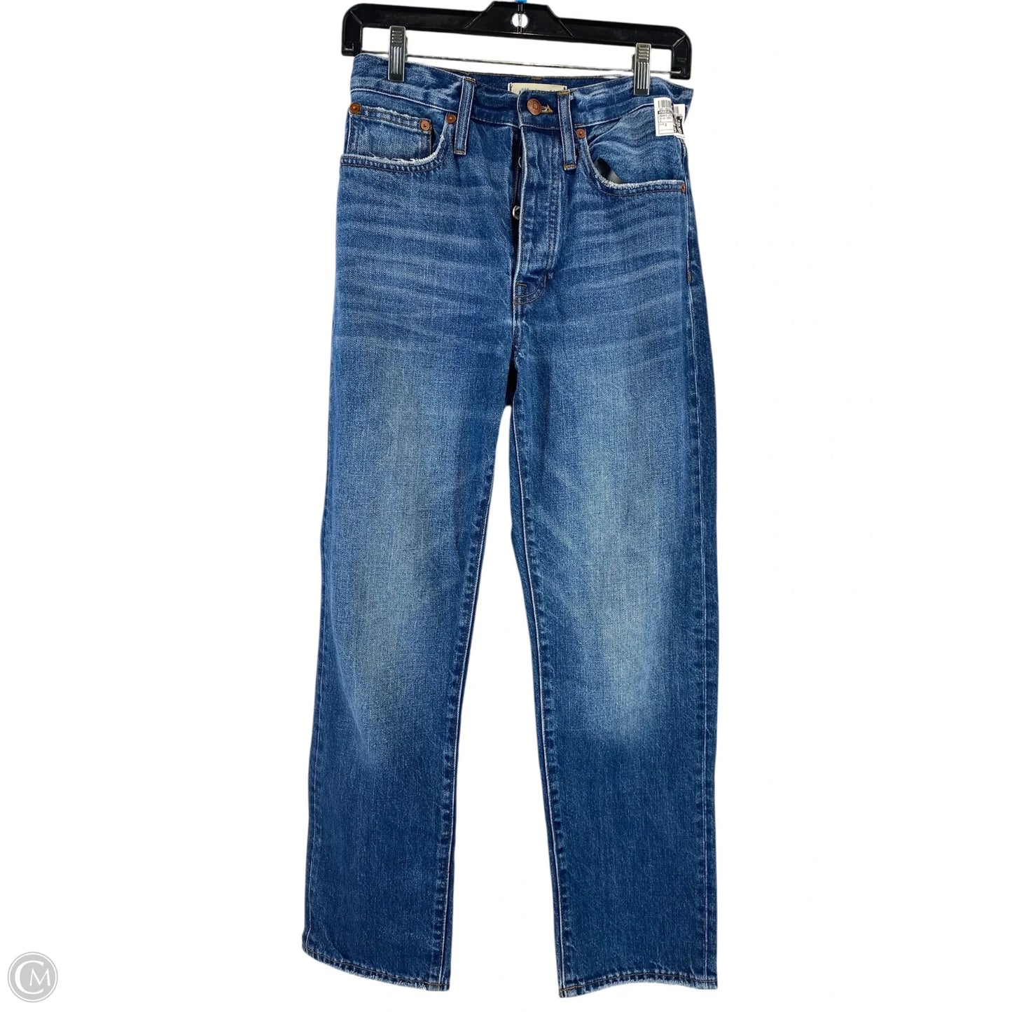 Jeans Straight By Madewell In Blue Denim, Size: 2