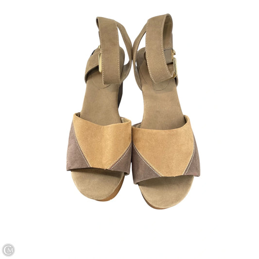 Shoes Heels Wedge By Cmc In Brown, Size: 10