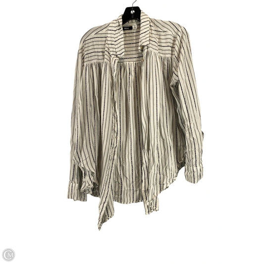 Top Long Sleeve By Bdg In Striped Pattern, Size: M