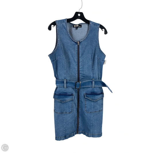 Dress Casual Short By Cmc In Blue Denim, Size: L