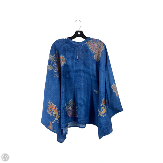 Top Short Sleeve By Johnny Was In Blue, Size: L