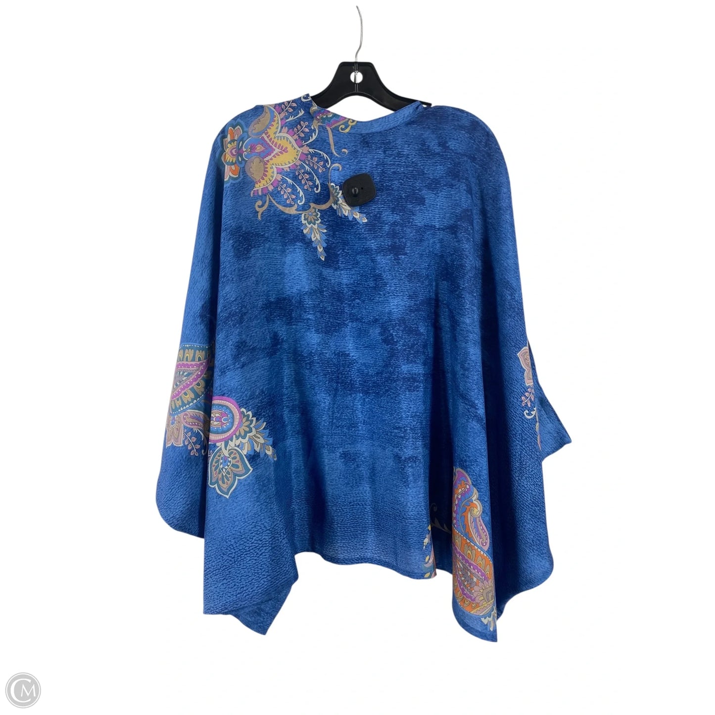 Top Short Sleeve By Johnny Was In Blue, Size: L