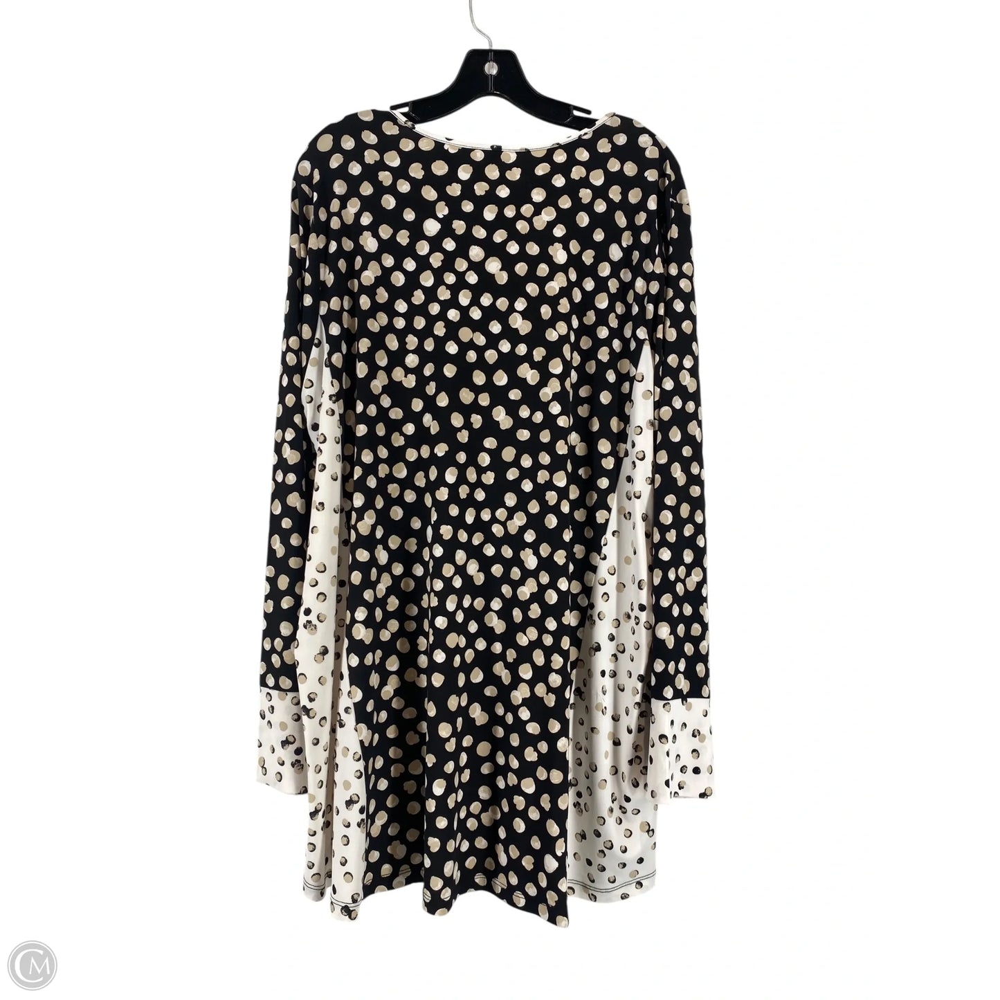 Top Long Sleeve By Susan Graver In Polkadot Pattern, Size: Xl