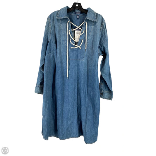 Dress Casual Short By Chaps In Blue Denim, Size: 2x