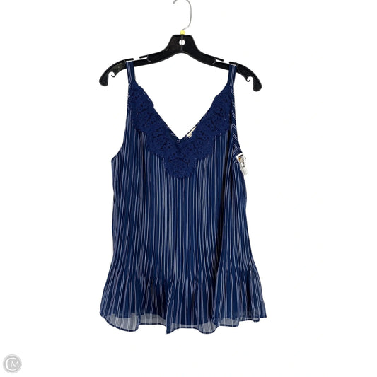 Top Sleeveless By Chicos In Striped Pattern, Size: 2