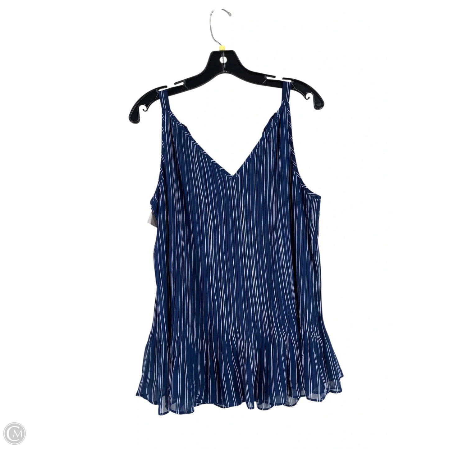 Top Sleeveless By Chicos In Striped Pattern, Size: 2