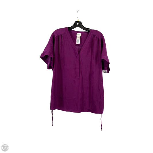 Top Short Sleeve By Chicos In Purple, Size: 2