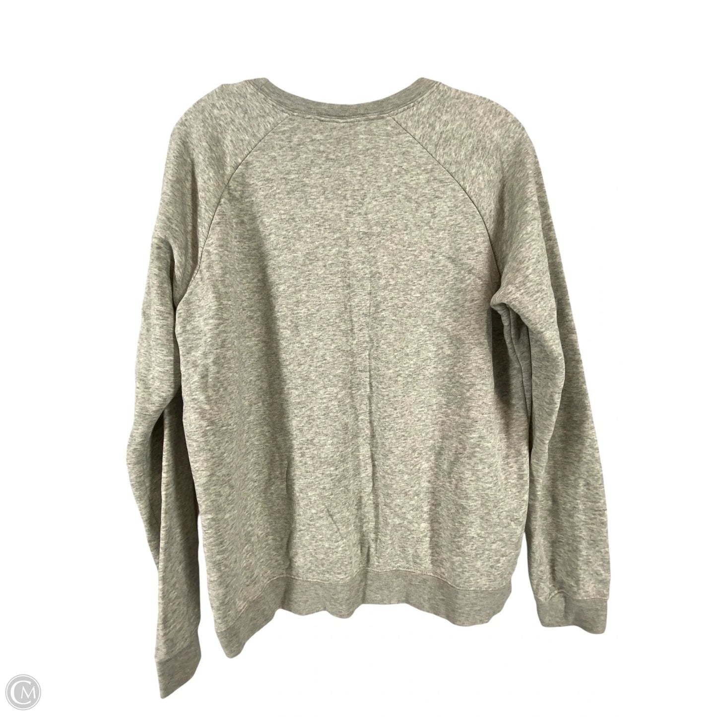 Sweatshirt Crewneck By Nike In Grey, Size: S
