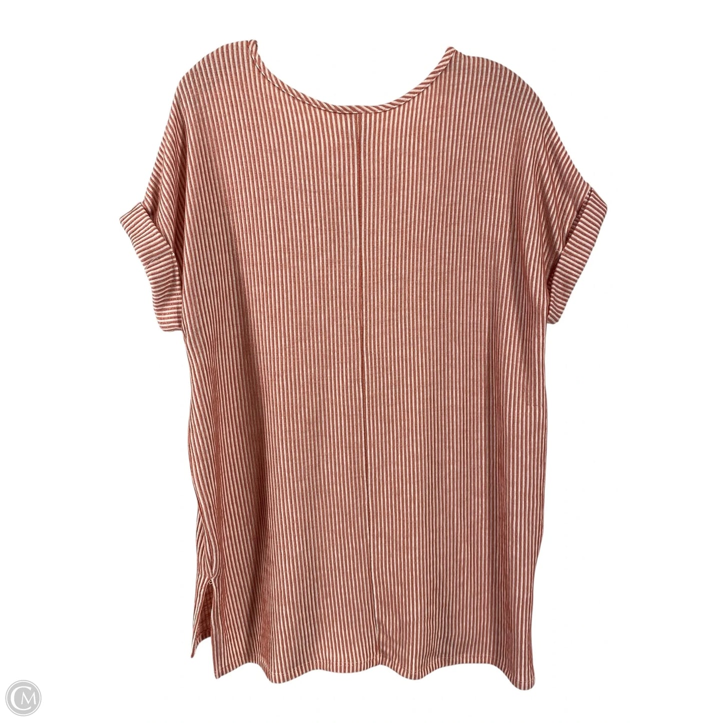 Top Short Sleeve By Daytrip In Striped Pattern, Size: S
