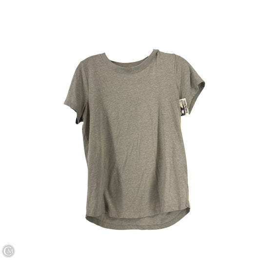 Top Short Sleeve By Madewell In Grey, Size: S