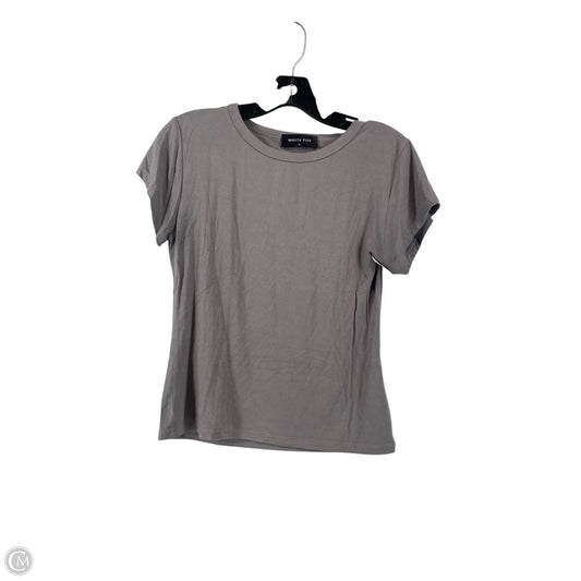 Top Short Sleeve By Cme In Grey, Size: M