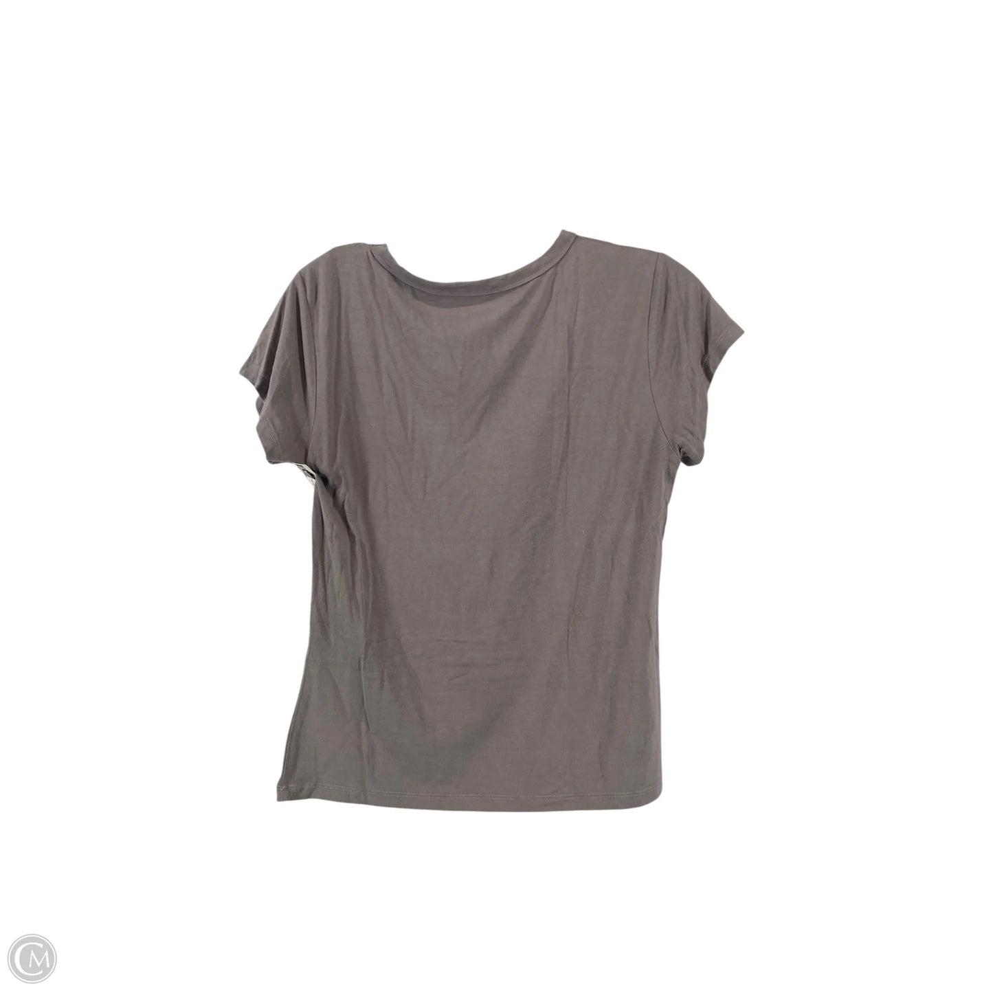Top Short Sleeve By Cme In Grey, Size: M
