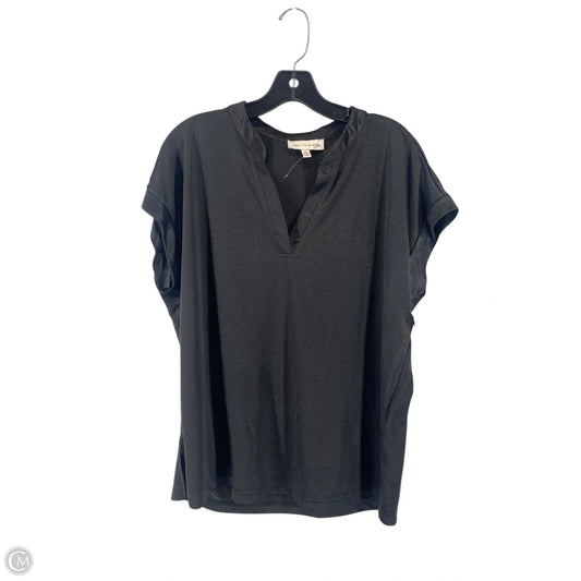 Top Short Sleeve By Cme In Black, Size: Xl