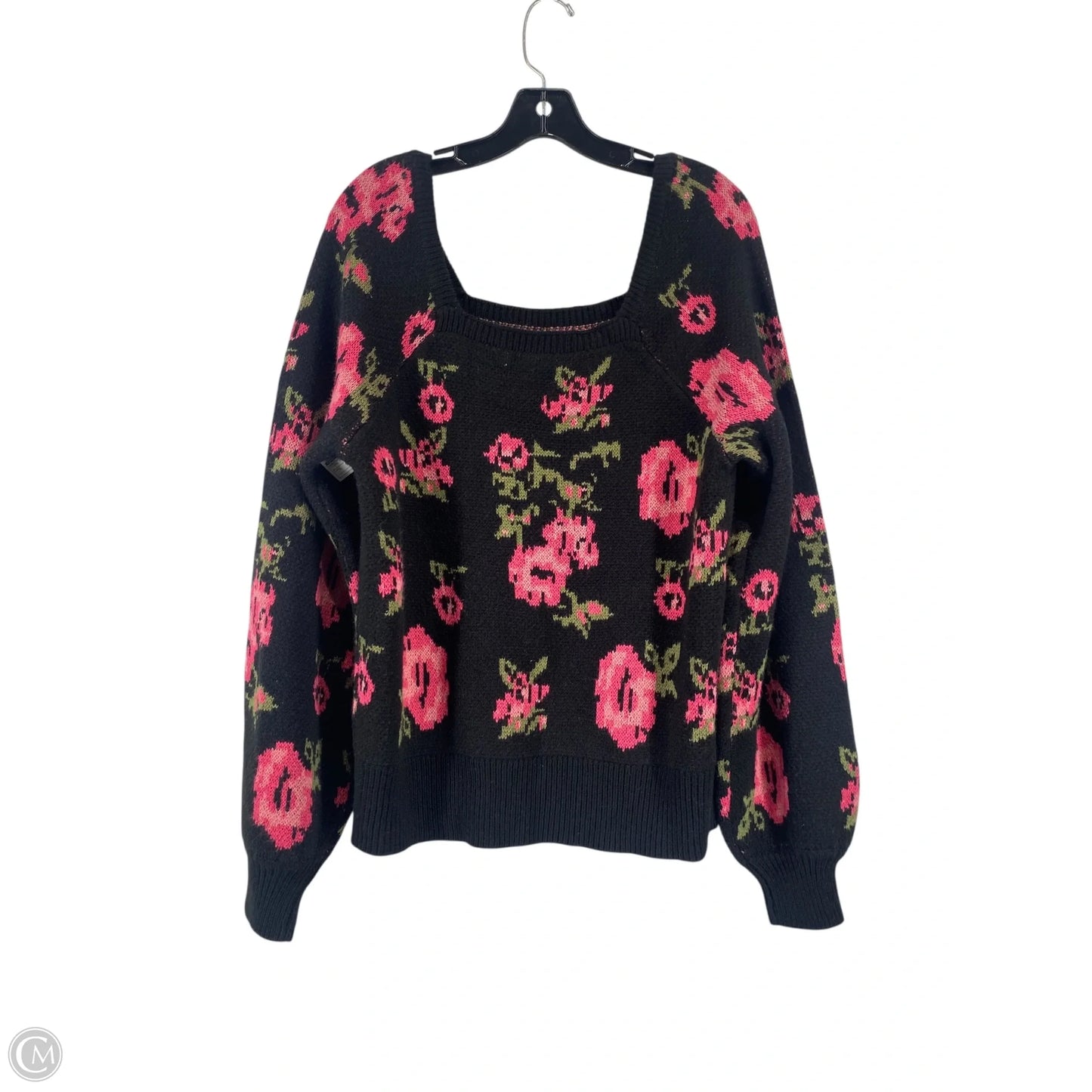 Sweater By Cato In Floral Print, Size: L