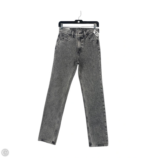 Jeans Straight By Gap In Black Denim, Size: 4