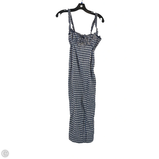 Dress Casual Midi By Free People In Checkered Pattern, Size: M