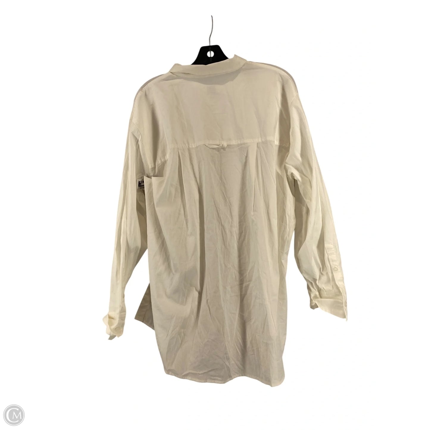Top Long Sleeve By A New Day In White, Size: L