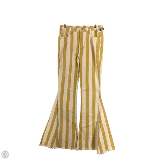 Jeans Flared By Cmc In Striped Pattern, Size: L