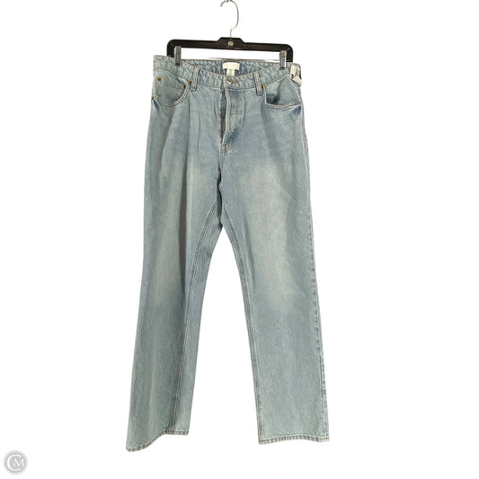 Jeans Straight By H&m In Blue Denim, Size: 12