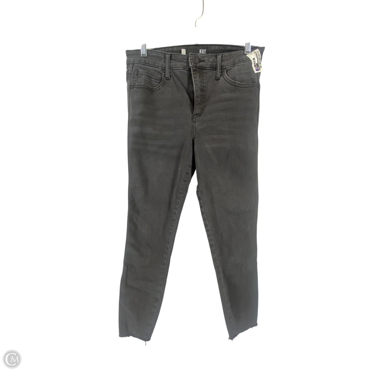 Jeans Skinny By Kut In Black Denim, Size: 4
