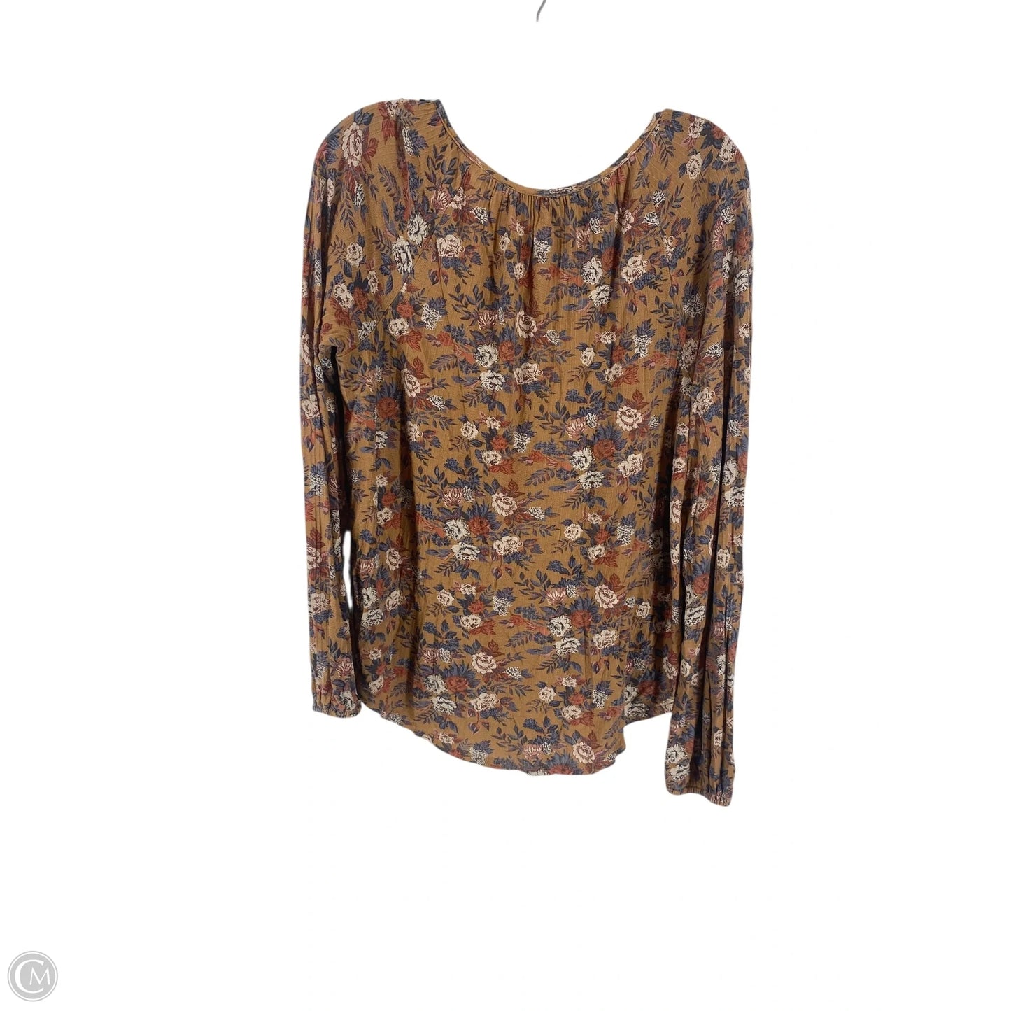 Top Long Sleeve By Lucky Brand In Brown, Size: Xs