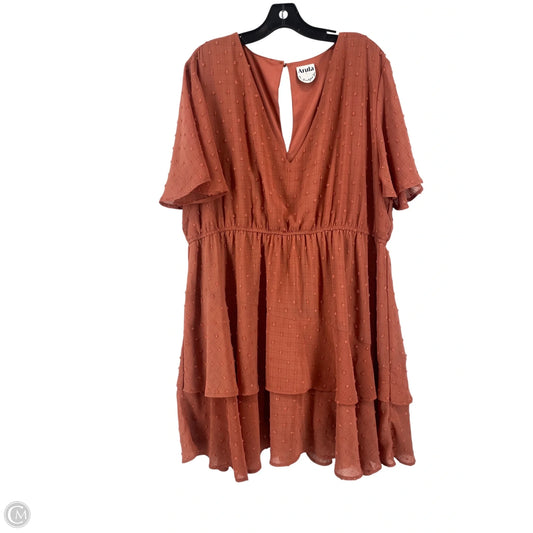 Dress Casual Short By Cme In Orange, Size: 2x