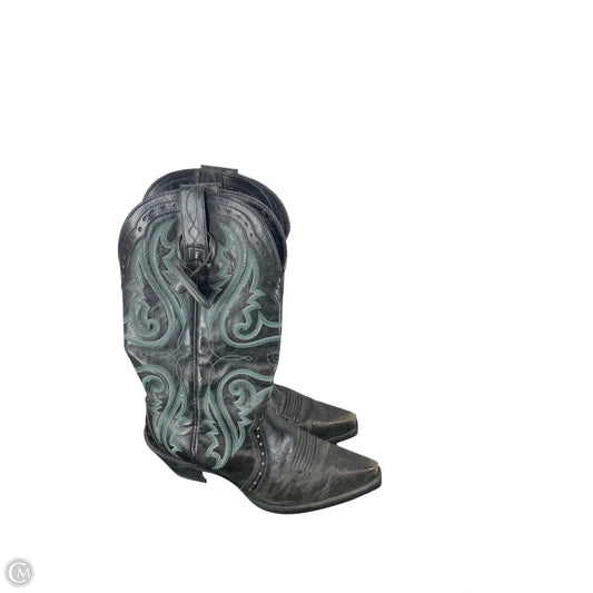 Boots Western By Ariat In Black & Green, Size: 6.5