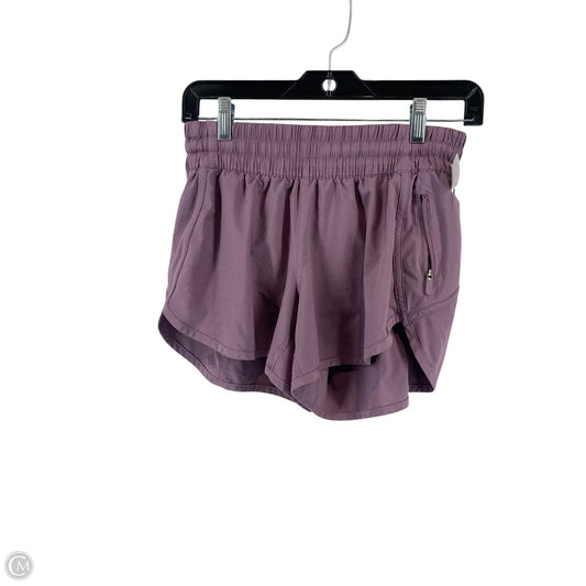 Athletic Shorts By Lululemon In Purple, Size: 8