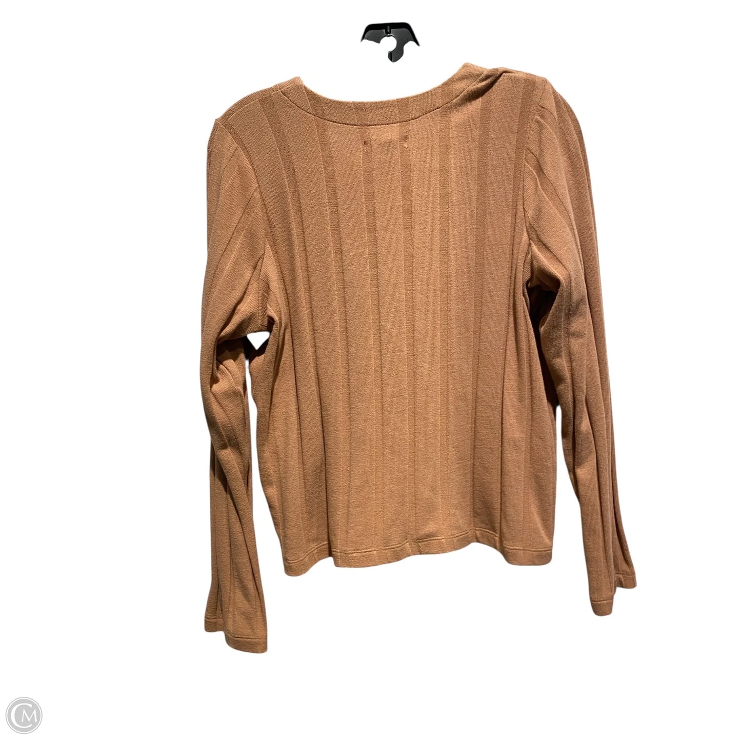 Top Long Sleeve By Madewell In Brown, Size: M