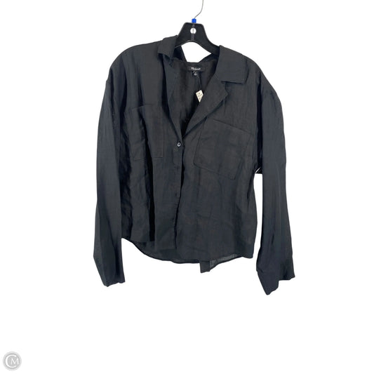 Top Long Sleeve By Madewell In Black, Size: M