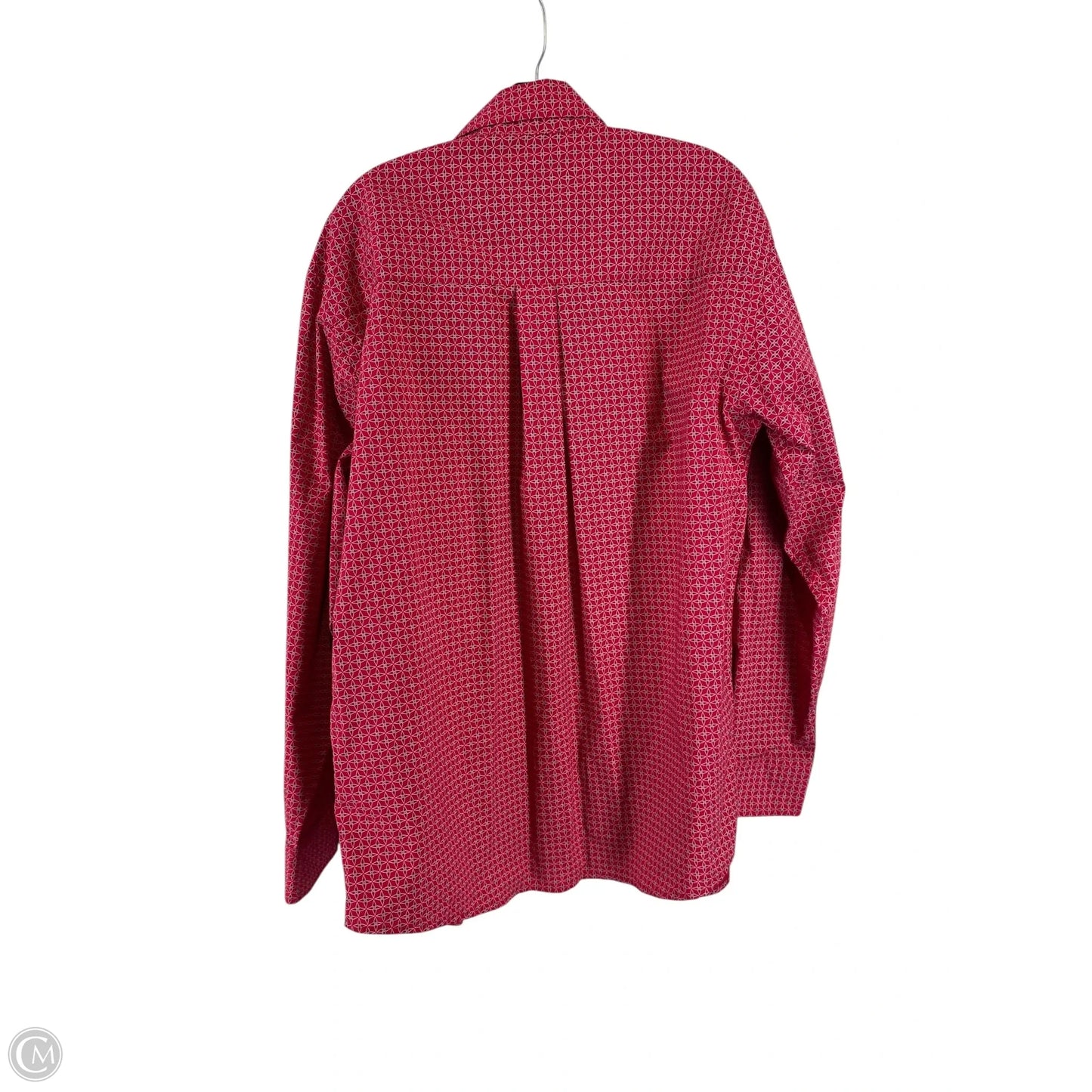 Top Long Sleeve By Wrangler In Pink, Size: L