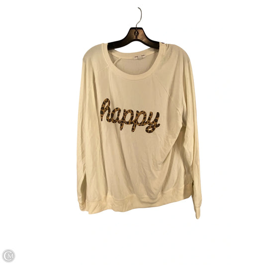 Top Long Sleeve By Grayson Threads In White, Size: 2x