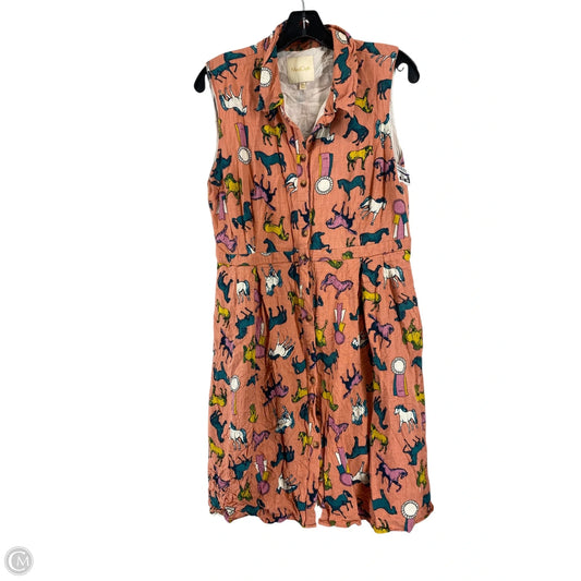 Dress Casual Short By Modcloth In Coral, Size: Xl