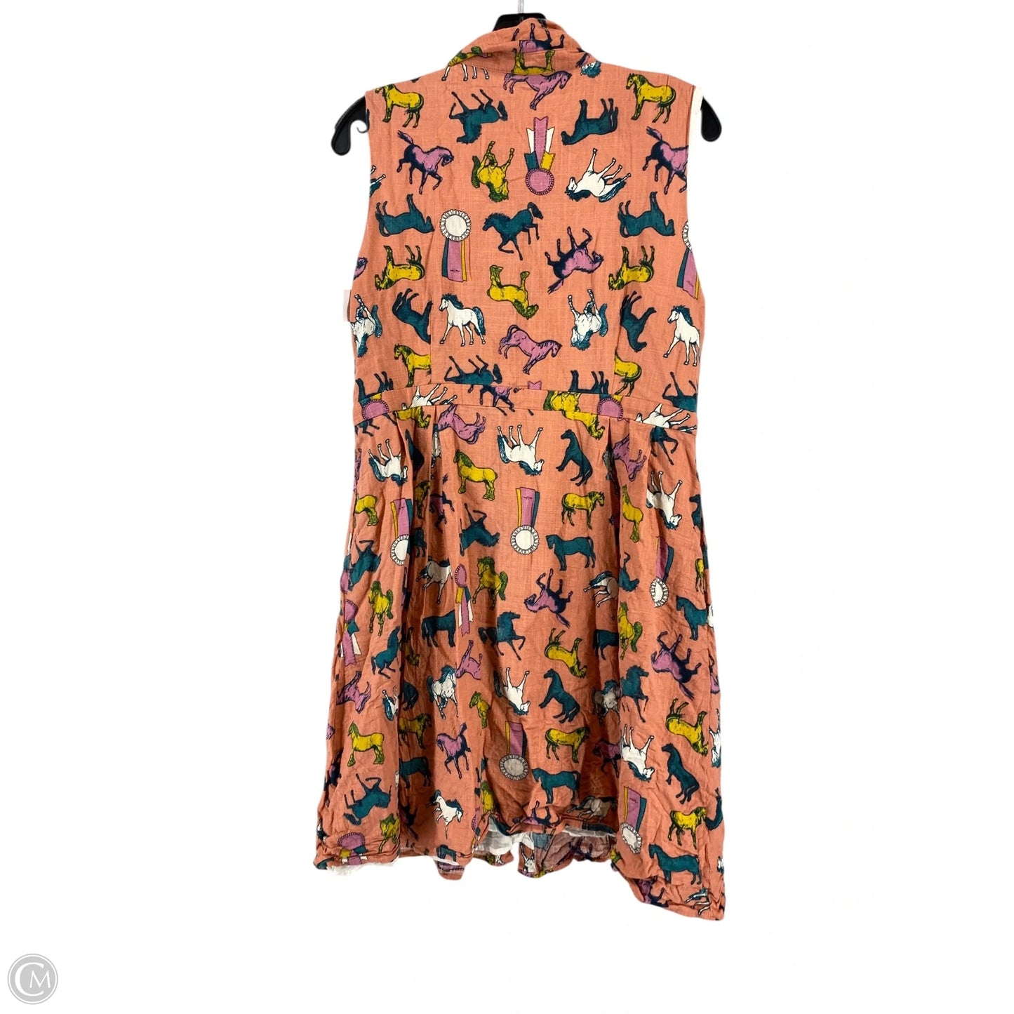 Dress Casual Short By Modcloth In Coral, Size: Xl