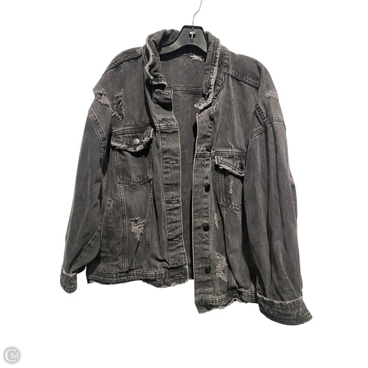 Jacket Denim By Cmc In Black Denim, Size: 3x